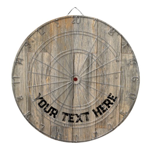 軽い動揺して木素朴の木目の板 ダーツボード (正面)