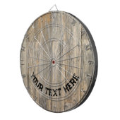 軽い動揺して木素朴の木目の板 ダーツボード (正面右)