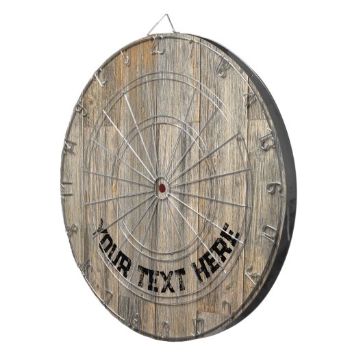 軽い動揺して木素朴の木目の板 ダーツボード (正面右)