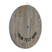 軽い動揺して木素朴の木目の板 ダーツボード (正面左)