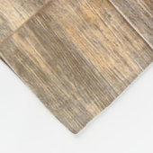 軽い動揺して木素朴の木目の板 フリースブランケット (角)