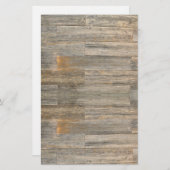 軽い動揺して木素朴の木目の板 便箋 (正面/裏面)