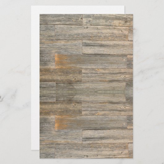軽い動揺して木素朴の木目の板 便箋 (正面/裏面)