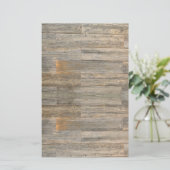 軽い動揺して木素朴の木目の板 便箋 (スタンド正面)