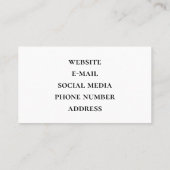 軽い動揺して木素朴の木目の板 名刺 (裏面)