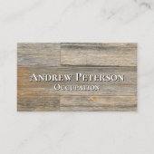 軽い動揺して木素朴の木目の板 名刺 (正面)
