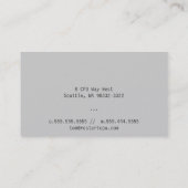 軽い勾配のスタンバイ 名刺 (裏面)