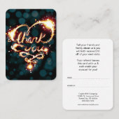 軽い参照します友人プログラムをありがとう 紹介カード (正面/裏面)