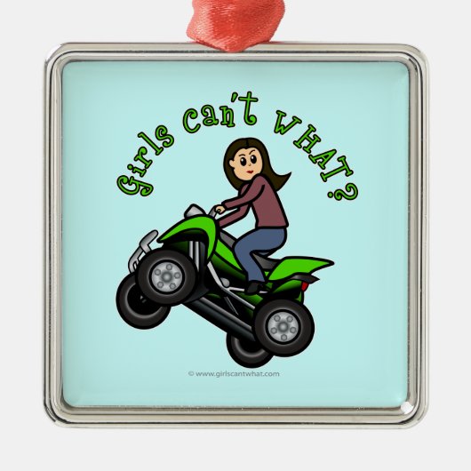 軽い四輪車 メタルオーナメント (正面)