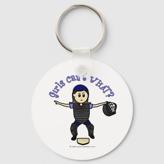 軽い女性の審判 キーホルダー (正面)