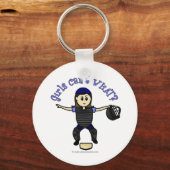 軽い女性の審判 キーホルダー (正面)