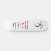 軽い女性ゴルファー スケートボード (横)