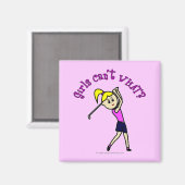 軽い女性ゴルファー マグネット (正面/裏面)