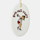軽い女性ディスカス セラミックオーナメント (右)