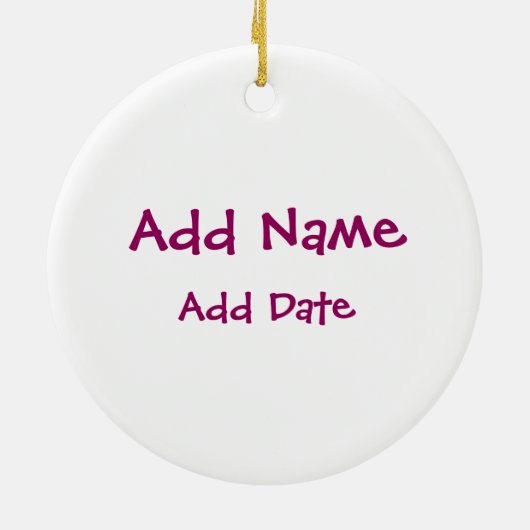 軽い女性フルート選手 セラミックオーナメント (裏面)