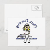 軽い女性船長 ポストカード (正面/裏面)