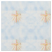 軽い宗教上の十字架 ファブリック (クローズアップ)