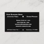 軽い技術のデジタル名刺 名刺 (裏面)