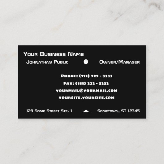 軽い技術のデジタル名刺 名刺 (裏面)