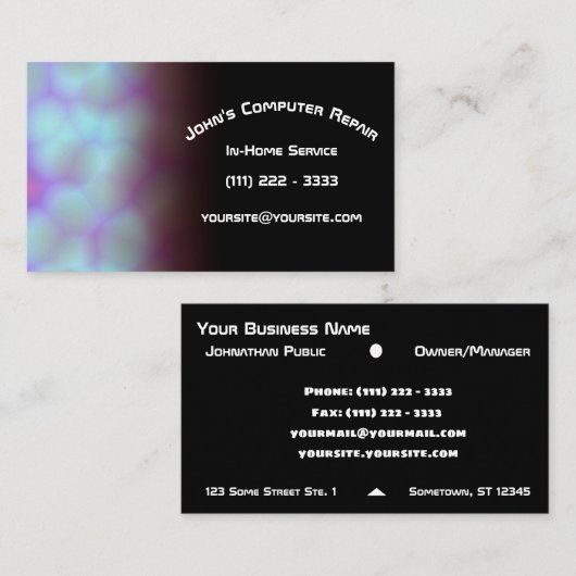 軽い技術のデジタル名刺 名刺 (正面/裏面)