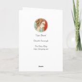 「軽い持参人」の挨拶状 シーズンカード (裏面)