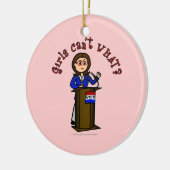 軽い政治家 セラミックオーナメント (左)