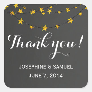 軽い文字列の黒板スクエアステッカー スクエアシール