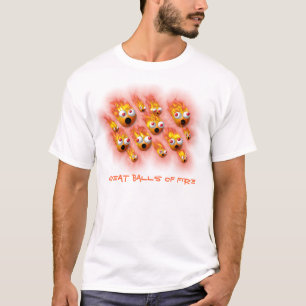 軽い服装のための素晴らしい炎の塊 Tシャツ