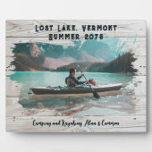 軽い木のブラシストロークフレームメモリ節約 フォトプラーク (正面)