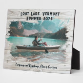 軽い木のブラシストロークフレームメモリ節約 フォトプラーク (側面)