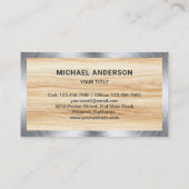 軽い木目鋼手鋸手挽き大工 名刺 (裏面)