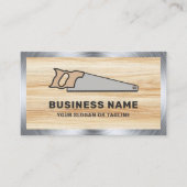 軽い木目鋼手鋸手挽き大工 名刺 (正面)