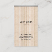軽い木製の質のデンタルケアの名刺 名刺 (裏面)