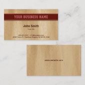 軽い木製テクスチャ名刺 名刺 (正面/裏面)