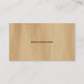 軽い木製テクスチャ名刺 名刺 (裏面)