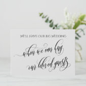 軽い灰色ときに私たちはあなたを延期したハグ結婚。 招待状 (スタンド正面)