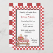 軽い皮を持つベビーQのシャワーの招待状の男の子 招待状 (正面/裏面)