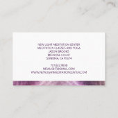 軽い瞑想とヨガに囲まれたシャーマン 名刺 (裏面)