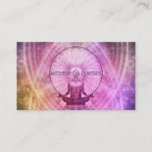 軽い瞑想とヨガに囲まれたシャーマン 名刺 (正面)