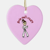 軽い空手少女 セラミックオーナメント (右)