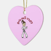 軽い空手少女 セラミックオーナメント (左)