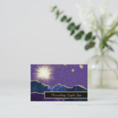 *～*軽い紫色のエネルギーボール金ゴールド 名刺 (スタンド正面)