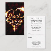 軽い紹介プログラムありがとう 紹介カード (正面/裏面)