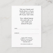 軽い紹介プログラムありがとう 紹介カード (裏面)