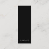 軽い絵画の青い名刺 スキニー名刺 (裏面)