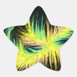 軽い羽のデザイン 星シール