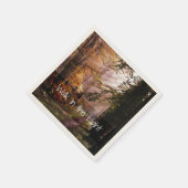 軽い聖書の聖句の中を歩く スタンダードカクテルナプキン (角)