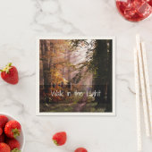 軽い聖書の聖句の中を歩く スタンダードカクテルナプキン (インサイチュ)