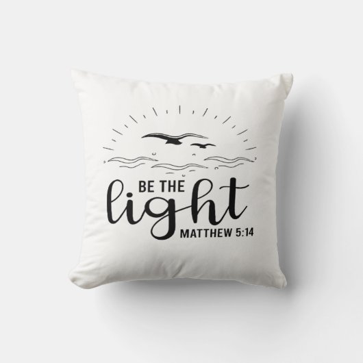 軽い聖書の詩の枕になる クッション (正面)