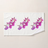 軽い背景に蘭バスタオルセット バスタオルセット (ハンドタオル)